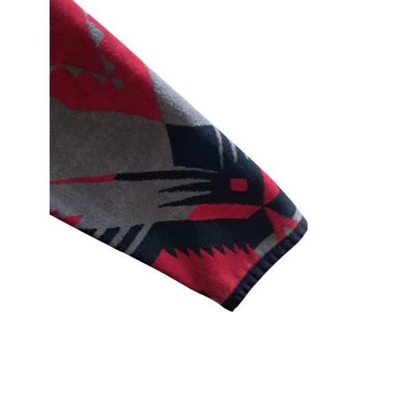 Lauren Ralph Lauren Aztec Navajo‎ Southwestern Full Zip Hoodie Red Women's Small - Picture 4 of 13